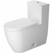 Duravit One-Piece Toilet Me By Starck 2Flush, Elongated, Siphon Jet Wh 2173010001